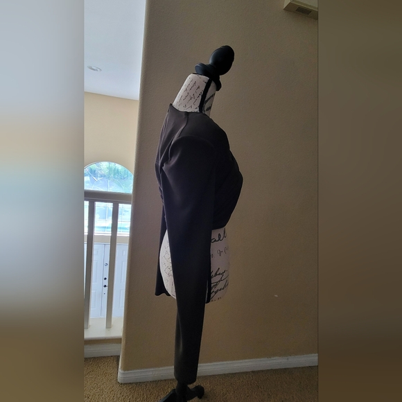 ZARA Brown Draped Shoulder Pad Top - Picture 4 of 7